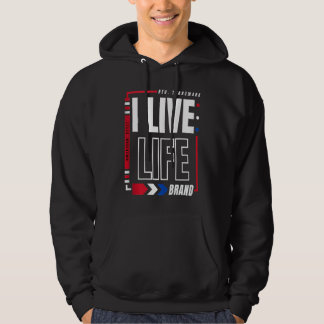 Moletom I Live Life American Style Patriotic USA Registere