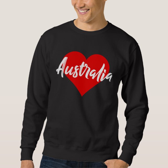Moletom I Love Australia  Aussie   For Women Girls (Frente)