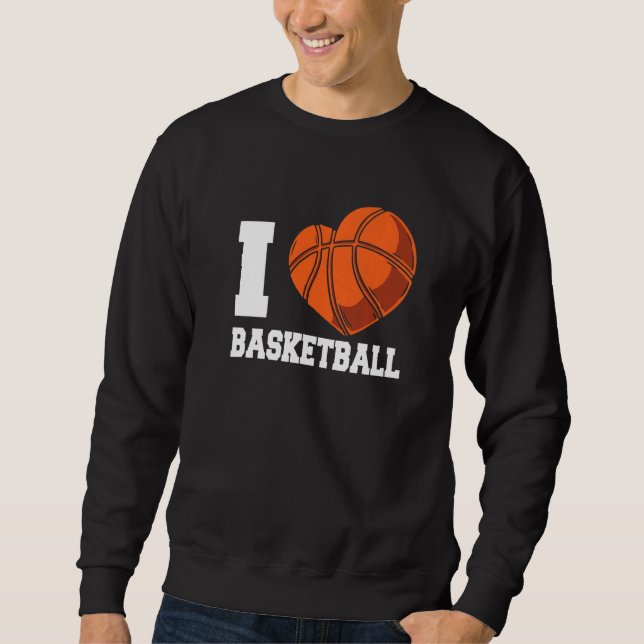 Moletom I Love Basketball Coach Match Team Player   (Frente)