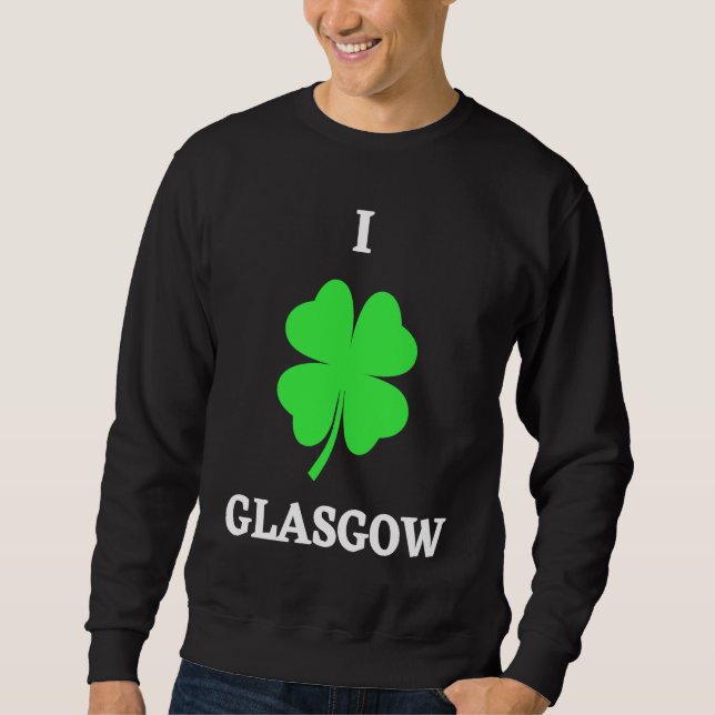 MOLETOM I LOVE GLASGOW (Frente)