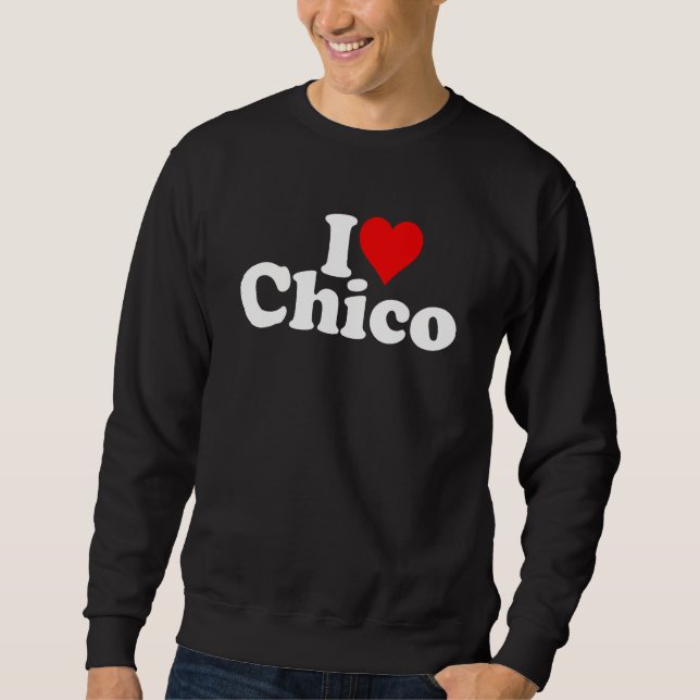MOLETOM I LOVE HEART CHICO CALIFORNIA (Frente)
