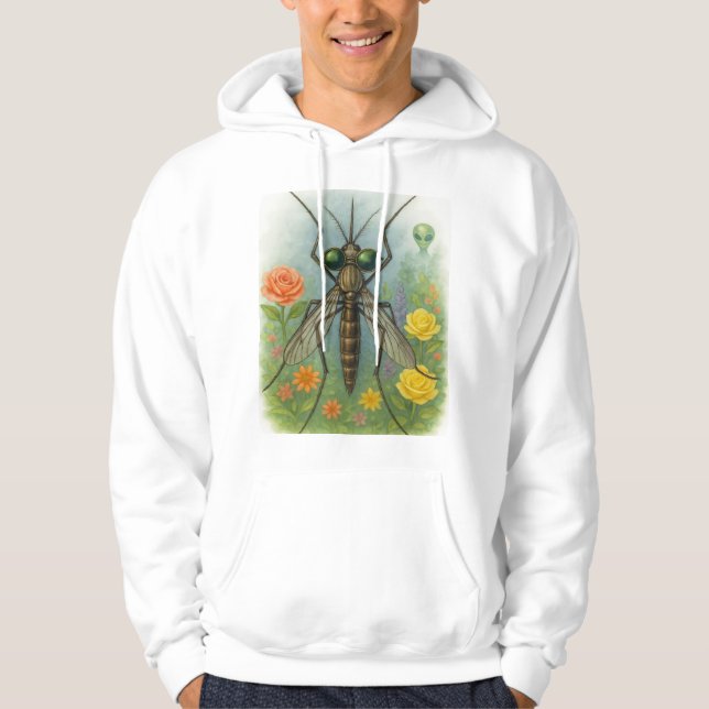 Moletom I love insects bugs aliens gardening wildflowers (Frente)