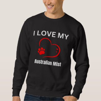 Moletom I love my australian breed cat Cat