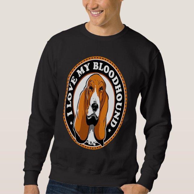 Moletom I Love My Bloodhound (Frente)