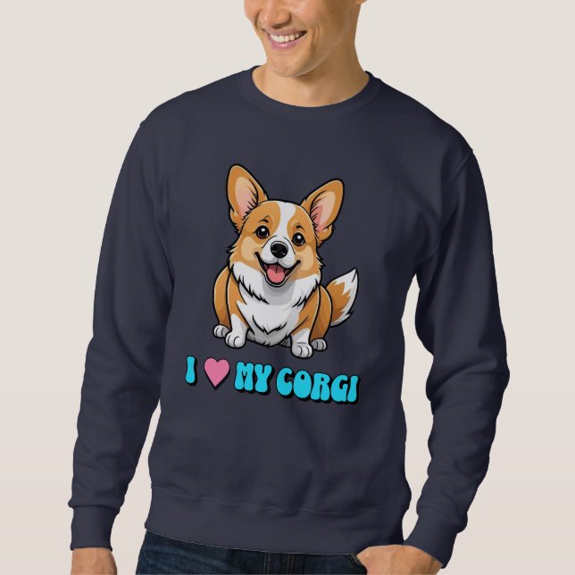 Moletom I Love My Corgi (Frente)