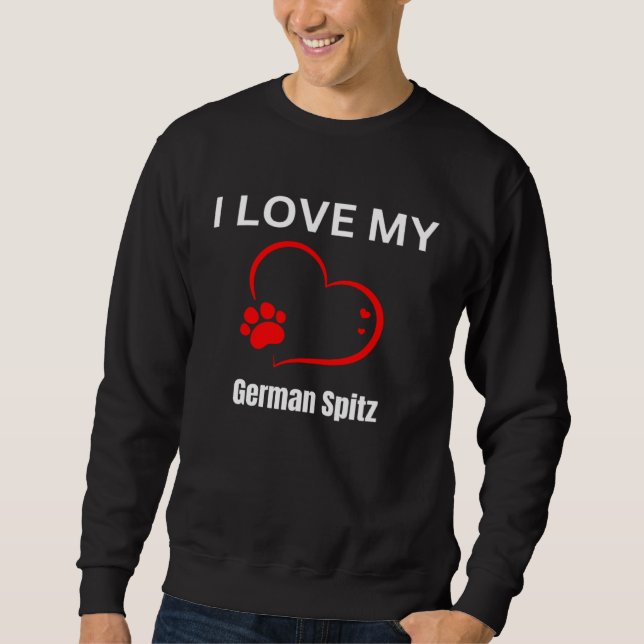 Moletom I love my German Spitz breed dog Dog (Frente)