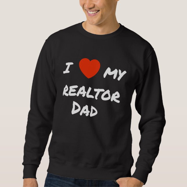 Moletom I love my realtor Dad (Frente)