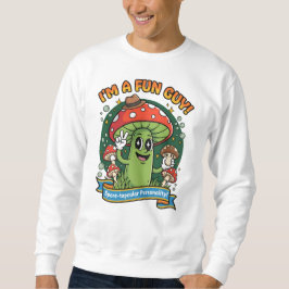 Moletom “I’m a Fun Guy” Tee – Starry-Eyed Mushroom Design