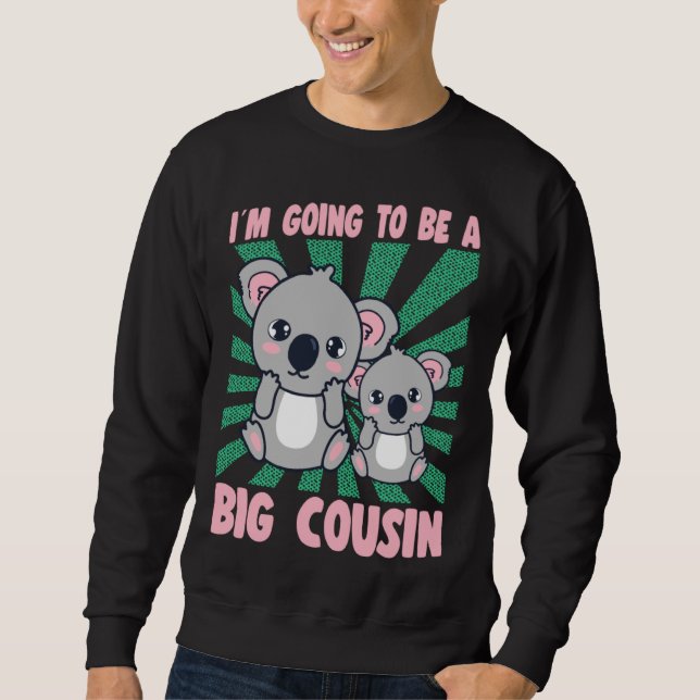 Moletom I m Going To Be A Big Cousin Koala Graphic Big Cou (Frente)