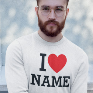 Moletom I Nome do Coração