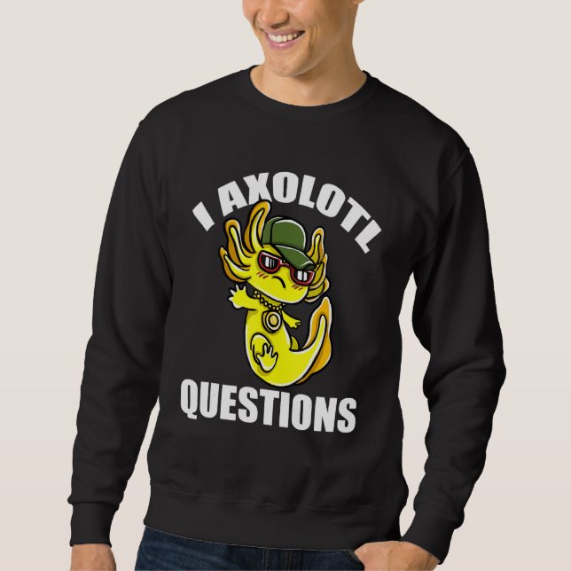 Moletom I Perguntas sobre Axolotl (Frente)