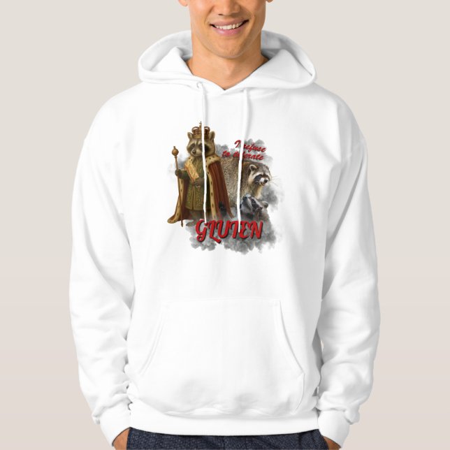 Moletom I Refuse To Tolerate Gluten meme funny sweatshirt (Frente)