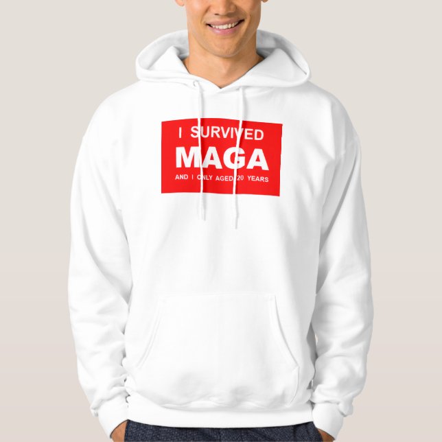 Moletom I Survived MAGA  (Frente)