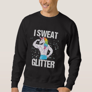 Moletom I Sweet Glitter Gym Unicorn Sport Training Malhaçã