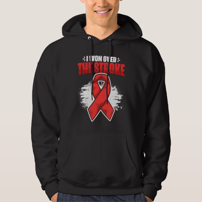 Moletom I Won Over Stroke Survivor Red Ribbon Stroke Aware (Frente)