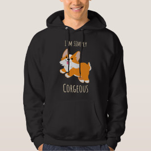 Moletom I X M Simplesmente Ilustração Corgeosa De Corgi