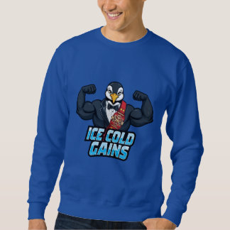 Moletom Ice Cold Gains – Buff Penguin Christmas Gym Tee