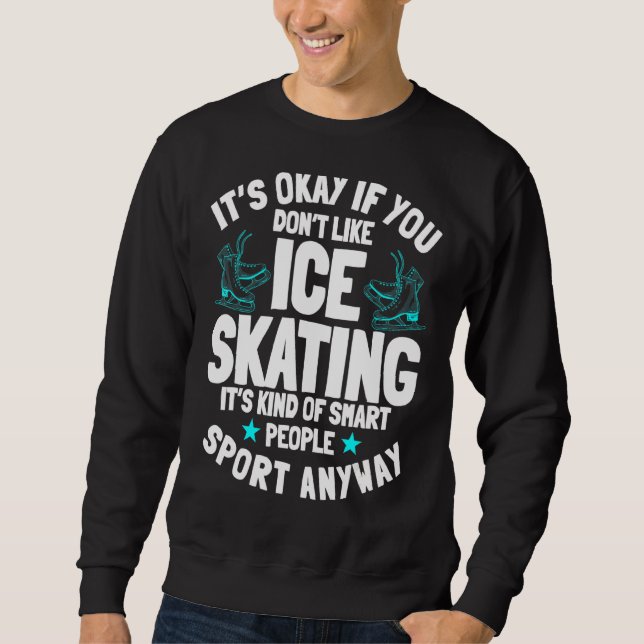 Moletom Ice Skating Ice Skates Figura Skater (Frente)