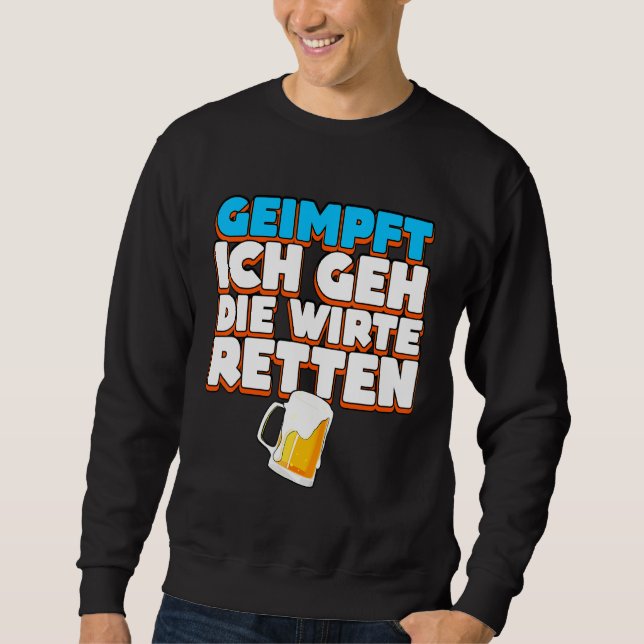 Moletom Ich Caixa Geimmft Ich Geh Die Hote Resten Biertrin (Frente)