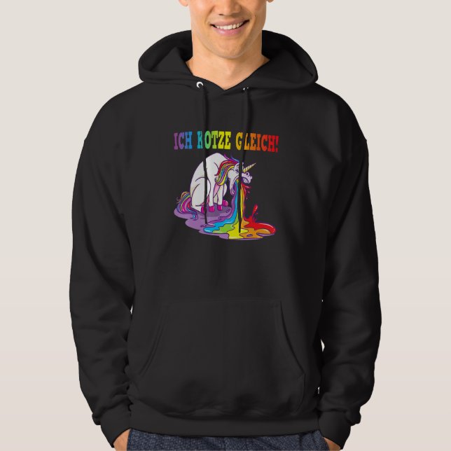 Moletom Ich Kotz Ggleich Unicorn Spit Mau (Frente)