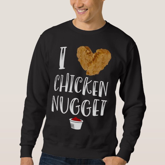 Moletom Ich liebe Chicken Nuggets  for Chicken Nugget Eate (Frente)