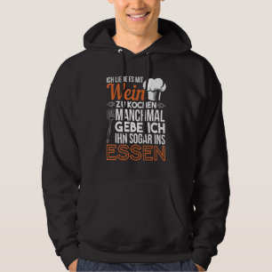 Moletom Ich Liebe Es Mit Wein Zu Cozinhar Chef Kitchen