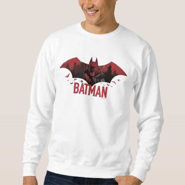 Moletom Ícone Batman Crimson Gotham (Frente)