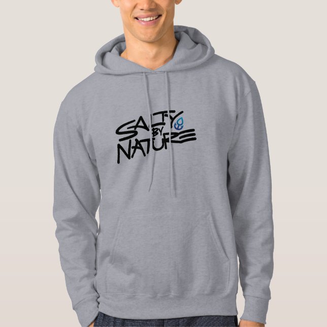 Moletom Ícone cinzento/azul do Hoodie de SBN - (Frente)