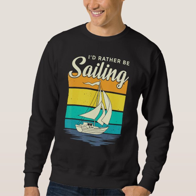 Moletom Id Preferencialmente Be Navegando Barco Life Retro (Frente)