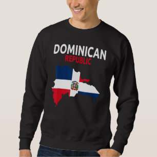 Moletom Idéia da Bandeira da República Dominicana para Hom
