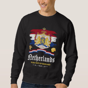 Moletom Ideia De Bandeira Holandesa Para Homens E Holanda 