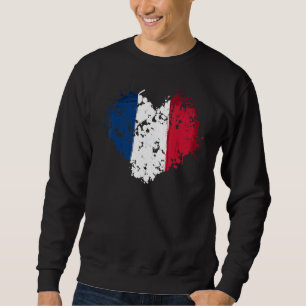 Moletom Ideia de Coração da Bandeira Francesa para Criança
