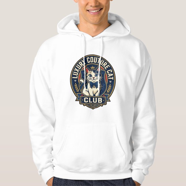 Moletom Ideia de Presente de Mãe de Gato de Luxo - Couture (Frente)