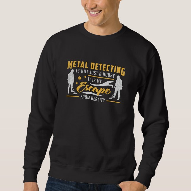 Moletom Ideia do Presente Detector Dourado Detector Detect (Frente)