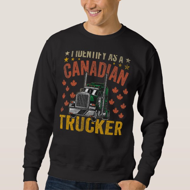 Moletom Identifico-Me Como Um Transportador Canadense Supp (Frente)