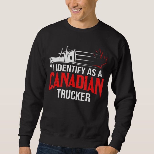 Moletom Identifico-Me Como Um Transportador Canadense Supp (Frente)