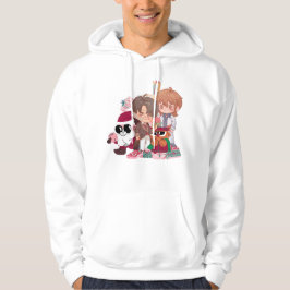Moletom Ídolos de Anime Rosa de Natal e Desfile de Papai N