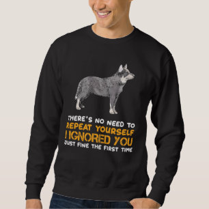 Moletom Ignorei-te o Funny Australiano Cattle Owner