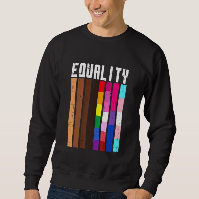 Moletom Igualdade Black Lgbt Pride Rainbow Gay Bi T Lésbic (Frente)