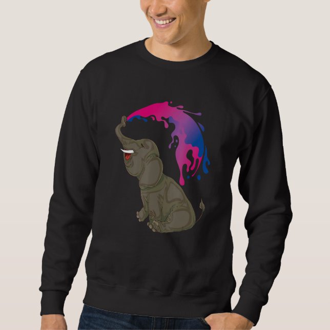 Moletom Igualdade Lgbt Bissexualidade Elephant Bi Pride B (Frente)
