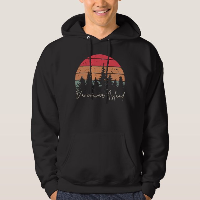Moletom Ilha de Vancouver British Colombia Retro Sunset (Frente)