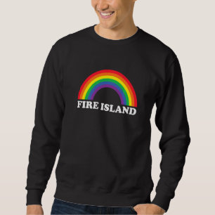 Moletom Ilha do Fogo Arco-íris LGBTQ Orgulho Gay Lésbicas