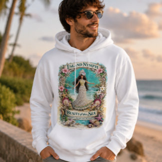 Moletom Ilha Ninfa Arte Fantasia Espiritual Tropical Oceân