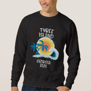 Moletom Ilha Tybee Geórgia Férias Surf Praia Família Tr