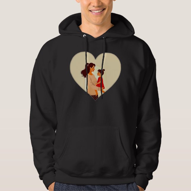 Moletom Illustration of the love between mother and daught (Frente)