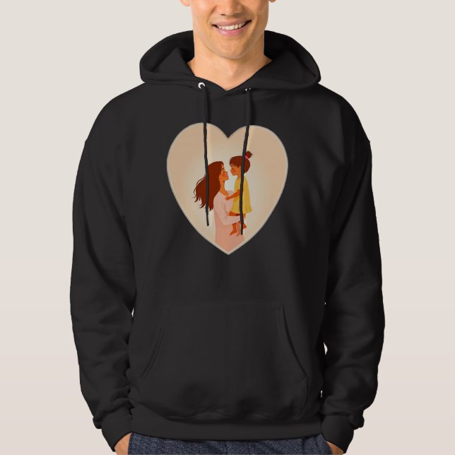 Moletom Illustration of the love between mother and daught (Frente)