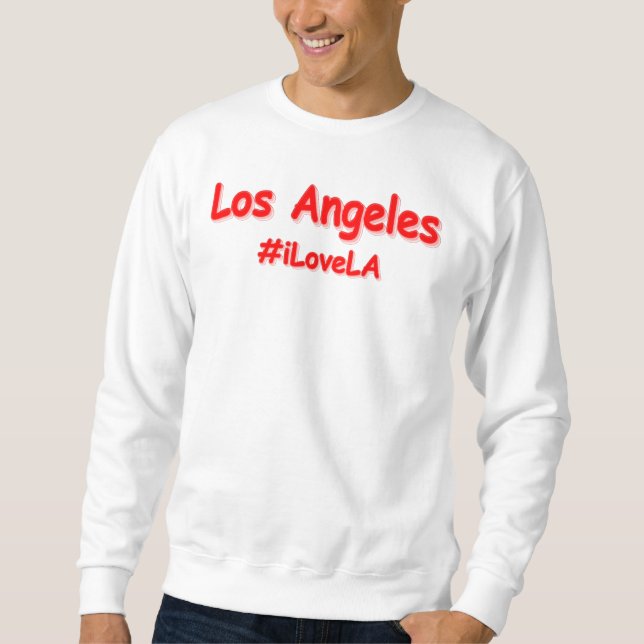 Moletom "#iLoveLA" Design bonito. Comprar Agora (Frente)