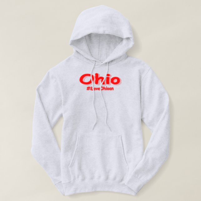 Moletom "#iLoveOhioan" Design bonito. Comprar Agora (Frente do Design)