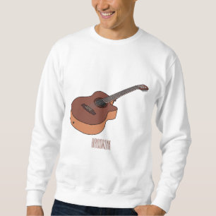 Moletom Ilustração acústica de desenho animado