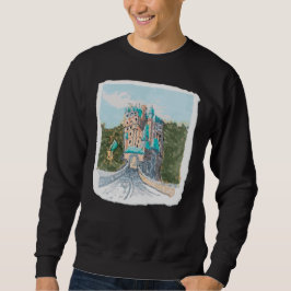 Moletom Ilustração Colorida de Castelo